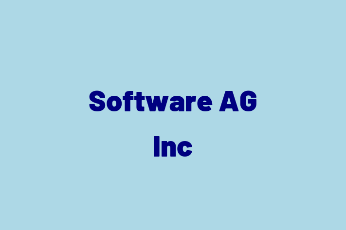 Software Engineering Company Software AG Inc