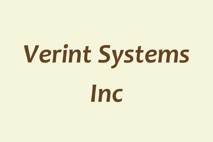 Technology Company Verint Systems Inc