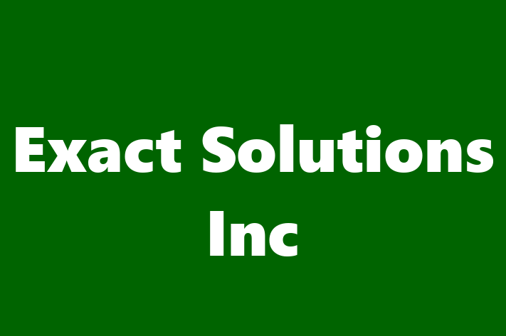 Tech Solutions Company Exact Solutions Inc