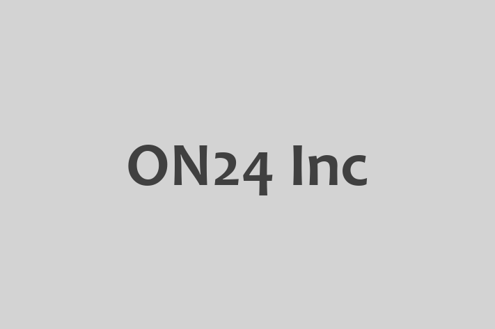 Software Services Company ON24 Inc