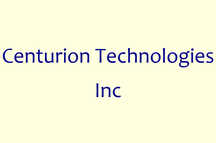 Software Firm Centurion Technologies Inc