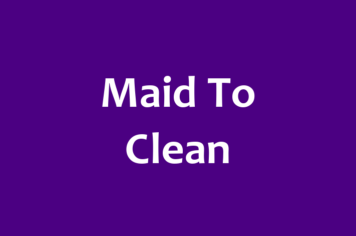 Residential Cleaning Maid To Clean